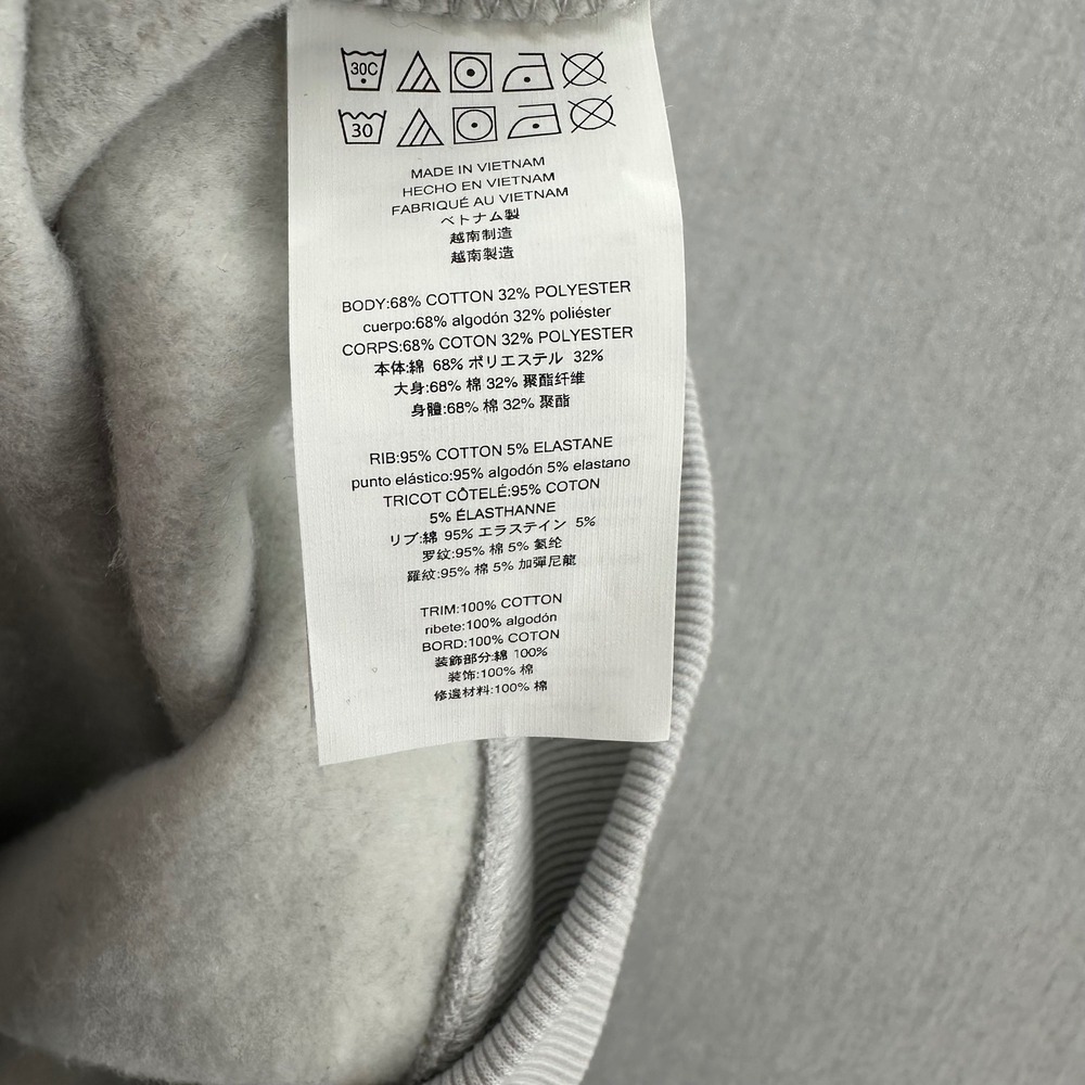 Michael Kors Quarter Zip Mens Large Sweatshirt Black White Colorblock Pullover - Picture 7 of 8